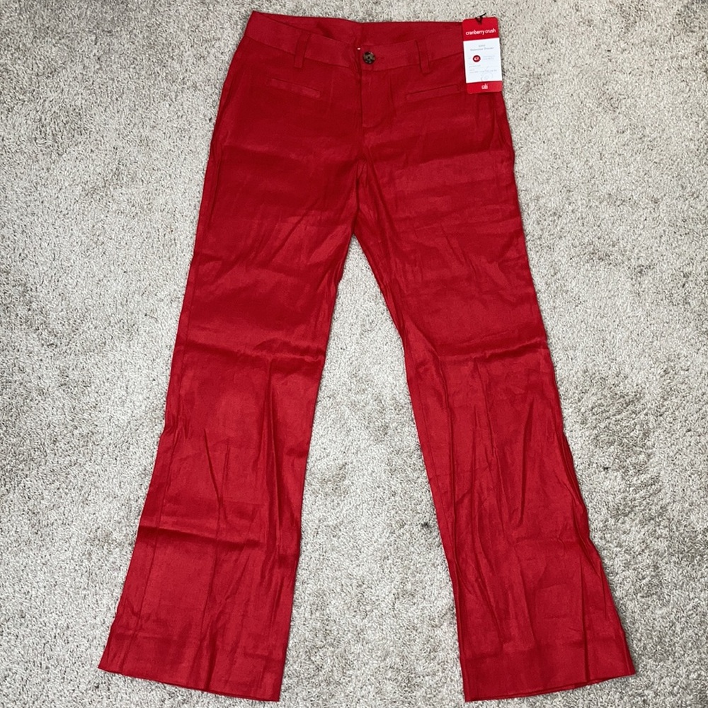 NWT Cabi Flare Trouser in Red 😻 - Size 4R